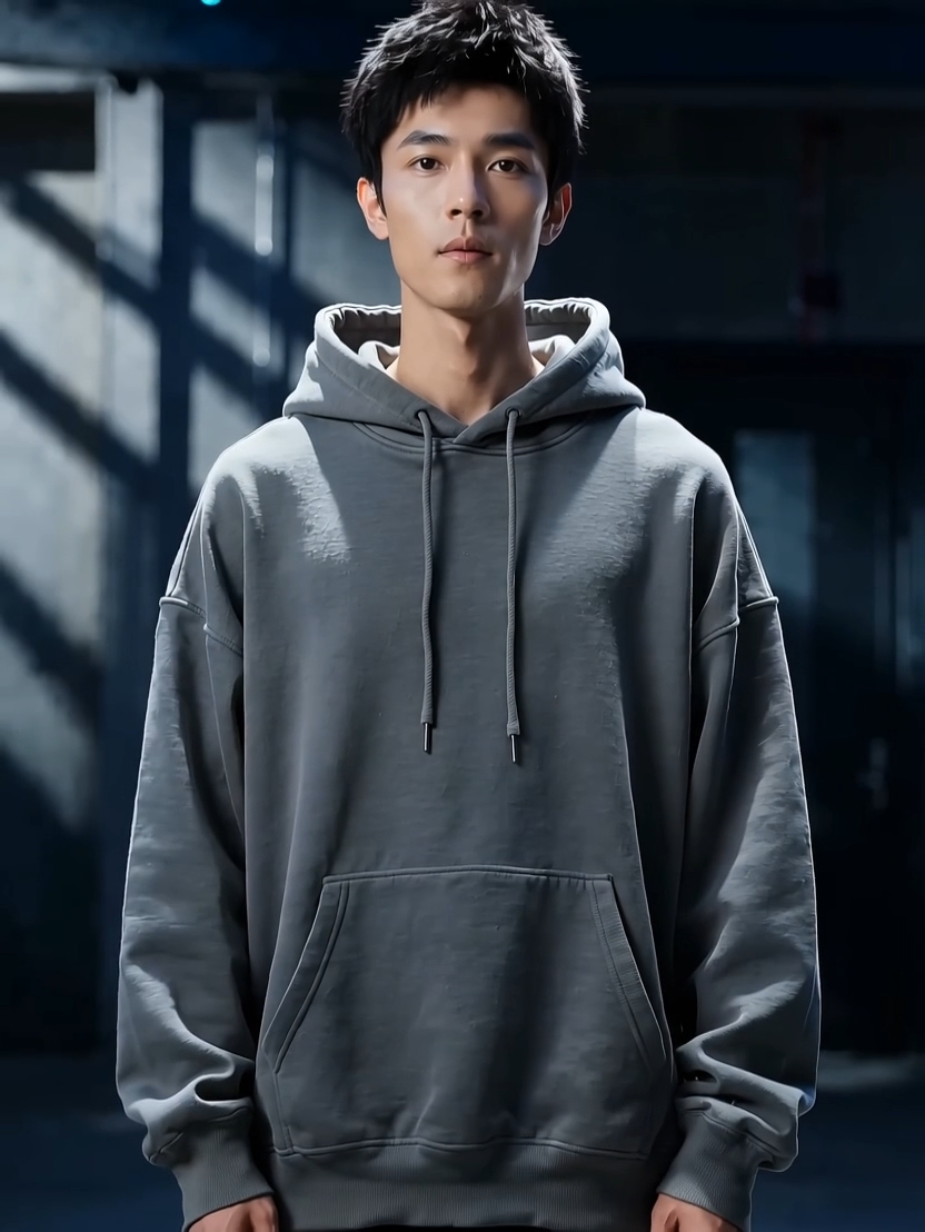 潮牌卫衣街拍秀 AI视频模板效果预览