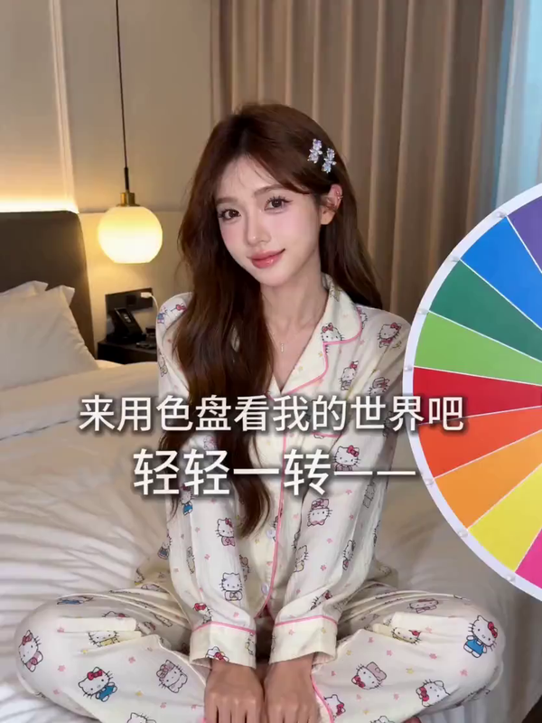 彩虹百变换装 AI视频模板效果预览