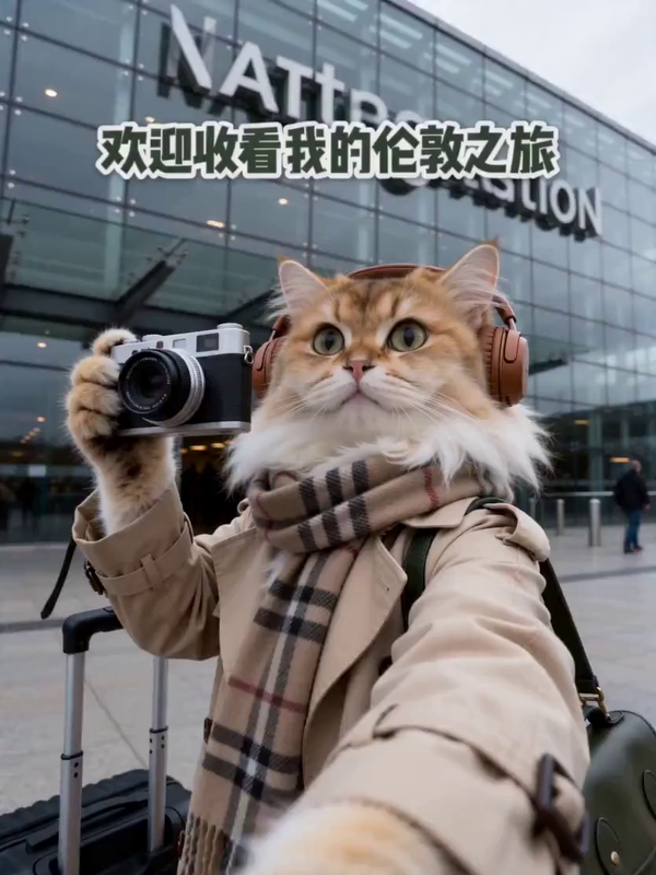 宠物雾都漫游 AI视频模板效果预览