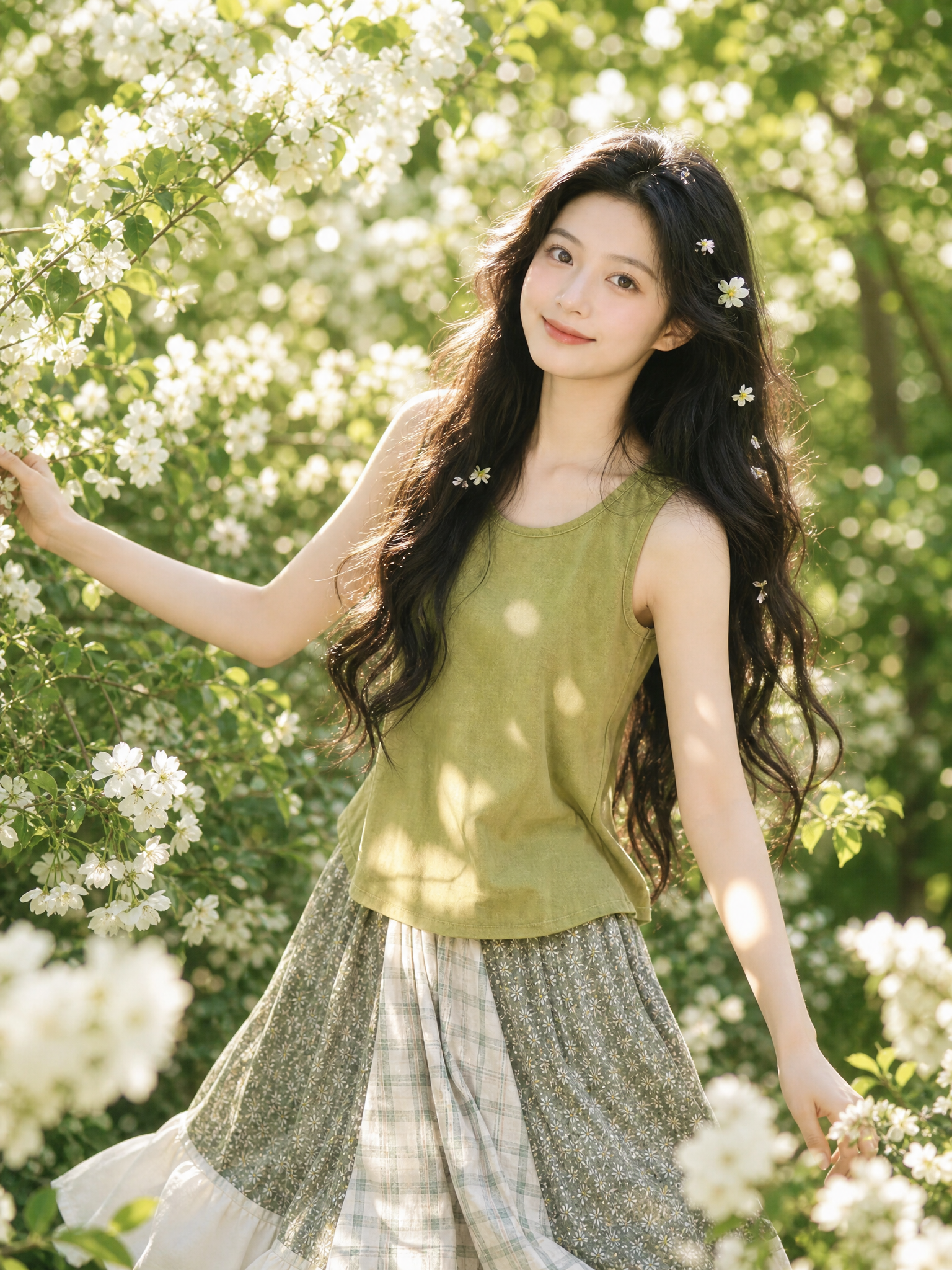 森系服饰夏日上新 AI图片模板效果预览