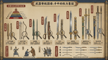 9级武器礼制图谱 AI图片模板效果预览