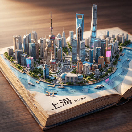 纸艺上海 AI图片模板效果预览