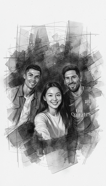 素描速写 AI图片模板效果预览
