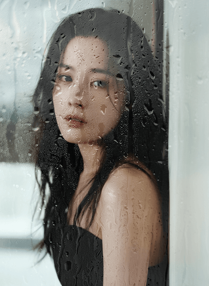 叠加雨水特效 AI图片模板效果预览