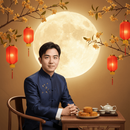 照片变成中秋写真 AI图片模板效果预览