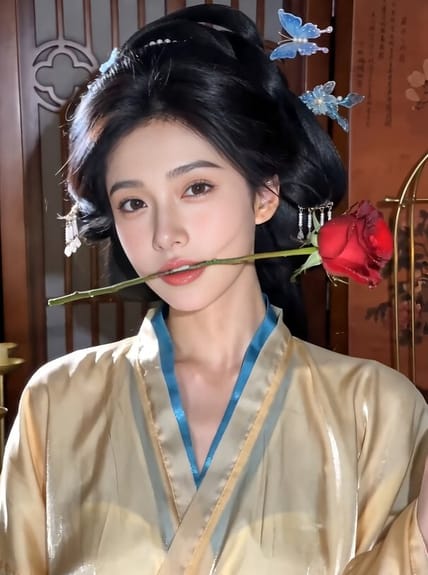 她一抬眸封神 AI视频模板效果预览