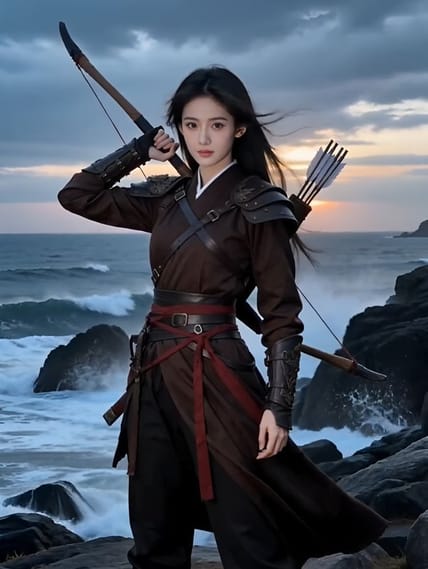 校园乖乖妹变侠女 AI视频模板效果预览