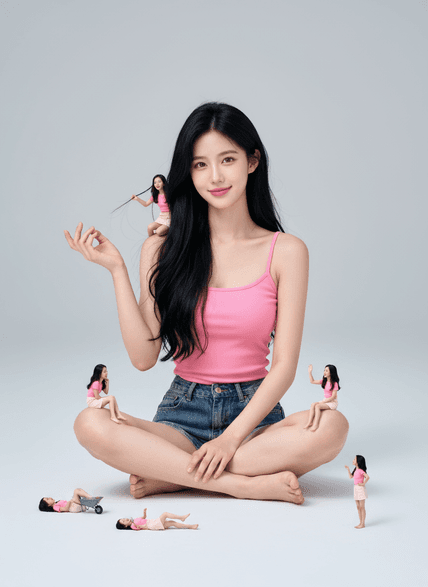 做同款小人国 AI图片模板效果预览
