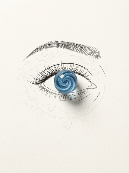眼瞳插画 AI图片模板效果预览