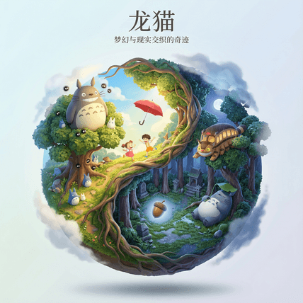 3D卡通场景 AI图片模板效果预览