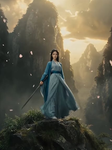 变身侠女傲视群雄 AI视频模板效果预览