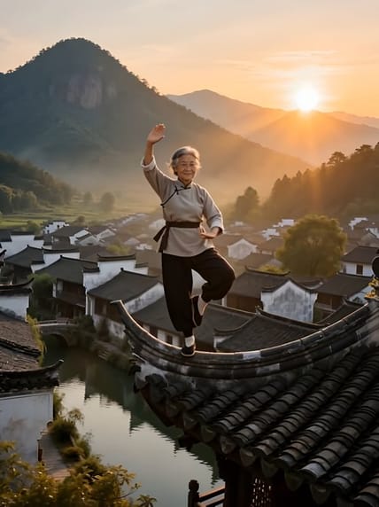秒变武林大师 AI视频模板效果预览