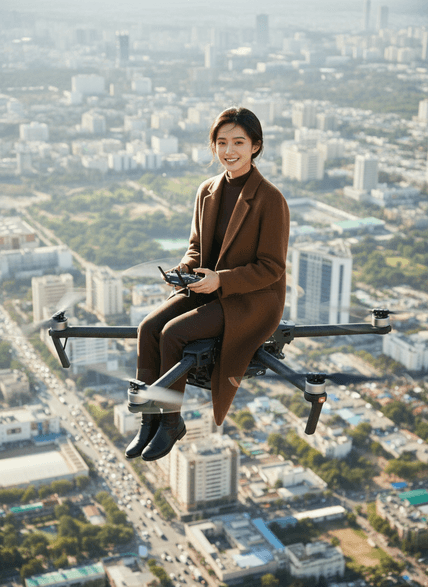 无人机视角 AI图片模板效果预览