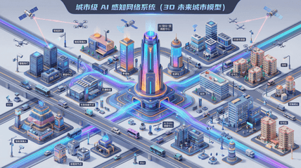 未来城市 AI图片模板效果预览