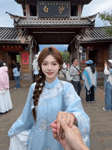 浪漫旅行牵手卡点 AI视频模板效果预览