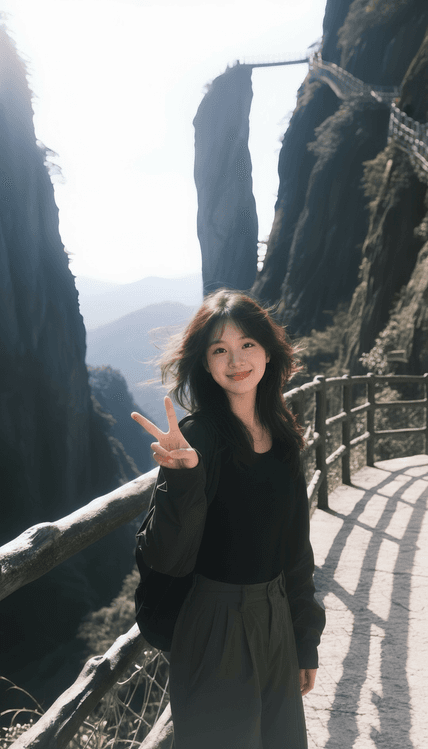 去除路人背景 AI图片模板效果预览