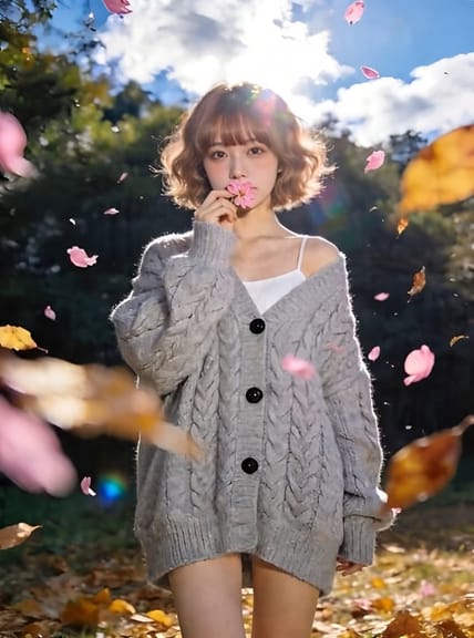 抬手变身甜系少女 AI视频模板效果预览