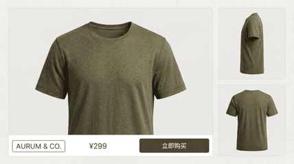 服装电商展示 AI图片模板效果预览