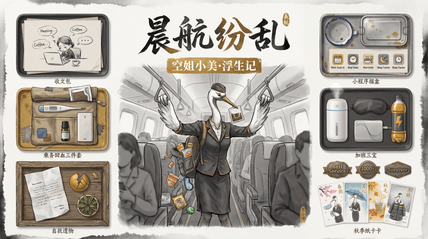 飞入云端禅意 AI图片模板效果预览
