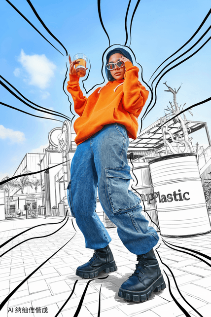 修出时尚大片 AI图片模板效果预览